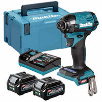 Makita TD002GD202 40V Max XGT 1/4" Impact Driver with 2x 2.5Ah Batteries
