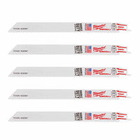Milwaukee 48475188 Sawzall Metal Thin Kerf Blades 230mm x 18 TPI (5 Pack)