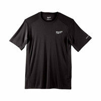 Milwaukee 4932493066 Workskin Warm Weather Short Sleeve T-Shirt Colour, Black (Size XL)
