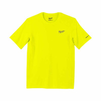 Milwaukee 4932493077 Workskin Warm Weather Short Sleeve T-Shirt Colour, Yellow (Size XXL)