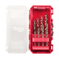 Milwaukee 4932499256 HSS-Cobalt Drill Bit Set with PACKOUT Case (8 Pieces)
