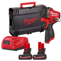 Milwaukee M12 FCIWF12G3-502X 12V Gen 3 FUEL 1/2" Brushless Compact Impact Wrench with 2 x 5.0Ah Batteries