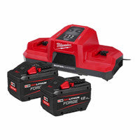 Milwaukee M18FORGENRG-122DBSC 18V FORGE„¢ Energy Kit with 2x 12.0Ah Batteries and Dual Bay Super Charger