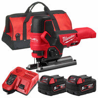 Milwaukee M18FBJS-502X 18V FUEL Barrel Grip Jig Saw with 2x 5.0Ah Batteries