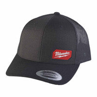 Milwaukee STCBL Snapback Trucker Cap, Black