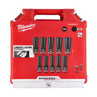 Milwaukee 4932480457 1/2" Shockwave Impact Duty Socket Set (10 Pieces)