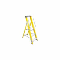 Lyte NGFBP3 EN131-2 Professional Heavy Duty Glassfibre Platform Stepladder 3 Tread with Handrails