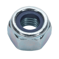 Sealey NLN10 Nylon Lock Nut M10 Zinc DIN 982 Pack of 100