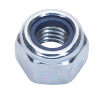 Sealey NLN8 Nylon Lock Nut M8 Zinc DIN 982 Pack of 100