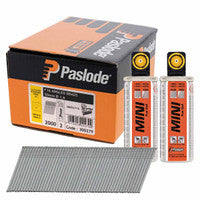 Paslode 300279 F16 x 50mm IM65A Stainless Steel Angled Brads with 2x Fuel Cells (2000 Pack)