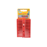 Plasplugs PLASRP502 SRP 502 Solid Wall Super Grips Fixings Red (100)