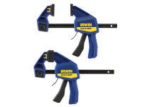 IRWIN Quick-Grip Q/G5062QCNTP Quick-Change Medium-Duty Bar Clamp 150mm (6in) Twin Pack