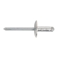 Sealey RM4813L Aluminium Multi-Grip Rivet Large Flange 4.8 x 13mm Pack of 200