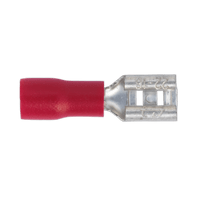 Sealey RT20 Push-On Terminal 4.8mm Female Red Pack of 100