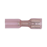 Sealey RTSPF25 Heat Shrink Push-On Terminal 6.4mm Female Red Pack of 25