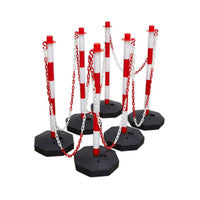 Sealey RWSBKIT Red/White Post & Chain Kit 25m