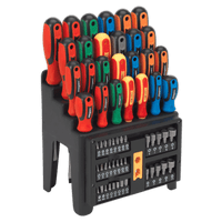 Sealey S01152 Screwdriver, Bit & Nut Driver Set 61pc