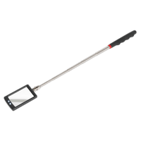 Sealey S0948 Telescopic Inspection Mirror 65 x 40mm with 2 LEDs