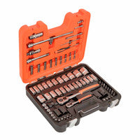Bahco S800 1/4" and 1/2" Square Drive Spanner and Socket Set (77 Pieces)