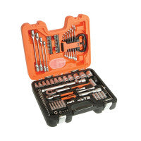 Bahco S910 1/4" and 1/2" Socket, Deep Socket Set and Combination Spanner Set (92 Pieces)