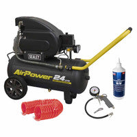 Sealey SAC2420E110VSC Air Compressor 24L Direct Drive 2hp 110V Site Combo