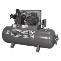 Sealey SAC32055B Compressor 200L Belt Drive 5.5hp 3ph