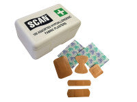 Scan SCAFAPLAFAB Hypoallergenic Fabric Plasters 100 Assorted