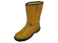 Scan SCAFWTEXAS9 Texas Lined Tan Rigger Boots UK 9 Euro 43