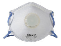 Scan Moulded Disposable Mask Valved FFP2 Protection (Pack of 3)