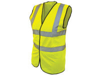Scan SCAWWHVWC13 Hi-Vis Yellow Waistcoat - Child 10-13 (35in)