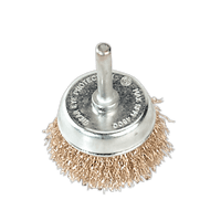 Sealey SCB50 Wire Cup Brush ??50mm with 6mm Shaft