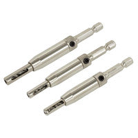 Sealey AK3HD Self-Centring Chamfered Hinge Drill Set (3 Pieces)