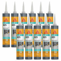 Everbuild SIKASIL 825 Silicone Black 380ml (12 Pack)