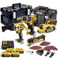 DeWalt TDKIT5x4 18V 5 Piece Kit with 4x 4.0Ah Batteries