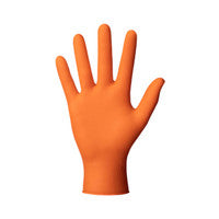 Ideall Orange Nitrile Gloves Size 8 (M) - Pack of 50