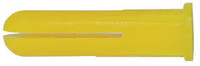 Yellow Plastic Plug 1000 Pack