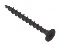 ForgeFix 3.5 x 25mm Drywall Screws Black Phosphate 200DWS25BP (200 Pack)