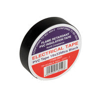 Black Electrical Tape TP1933BLK 19x33mtrs - Flame Retardant