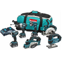 Makita DLX6012PM 18V LXT 6 Piece Cordless Tool Kit with 3x 4.0Ah Batteries