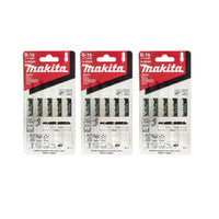 Makita A-85684 Speed Cut Wood and Plastic Jigsaw Blades 75mm x 6 TPI (15 Pack)