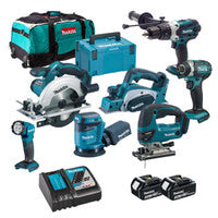 Makita LXT 18V Cordless 7 Piece Power Tool Kit with 2x 3.0Ah Batteries