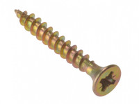ForgeFix 3.0 x 17mm Multi Purpose Pozi Screw Zinc Yellow Passivated CSK ZYP MPS317Y (200 Pack)