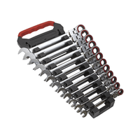 Sealey AK63942 Flexi-Head Ratchet Combination Spanner Set 12pcs