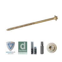 ForgeFast Elite 7.0 x 150mm Timber Fixing Torx Screws Tan FFTF7150T (Tub 50)